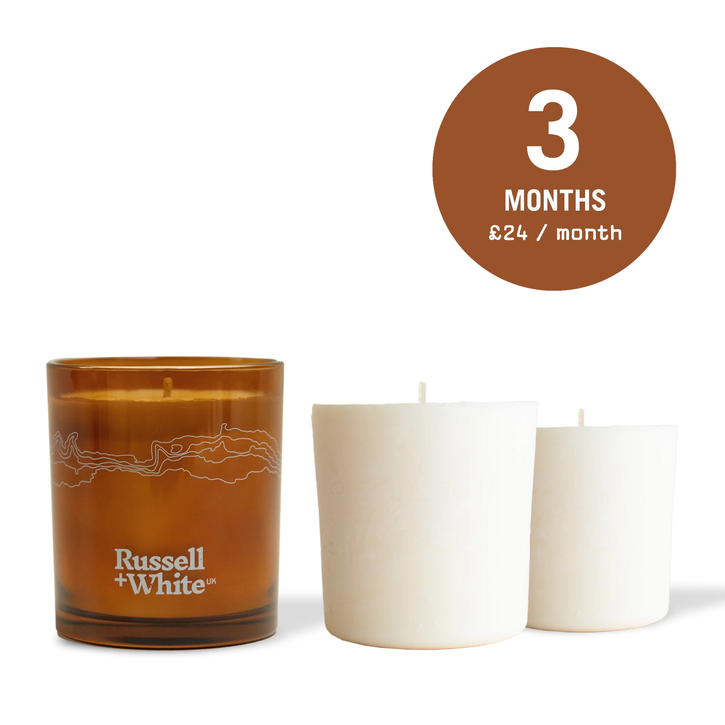 3 Month Candle Refill Subscription