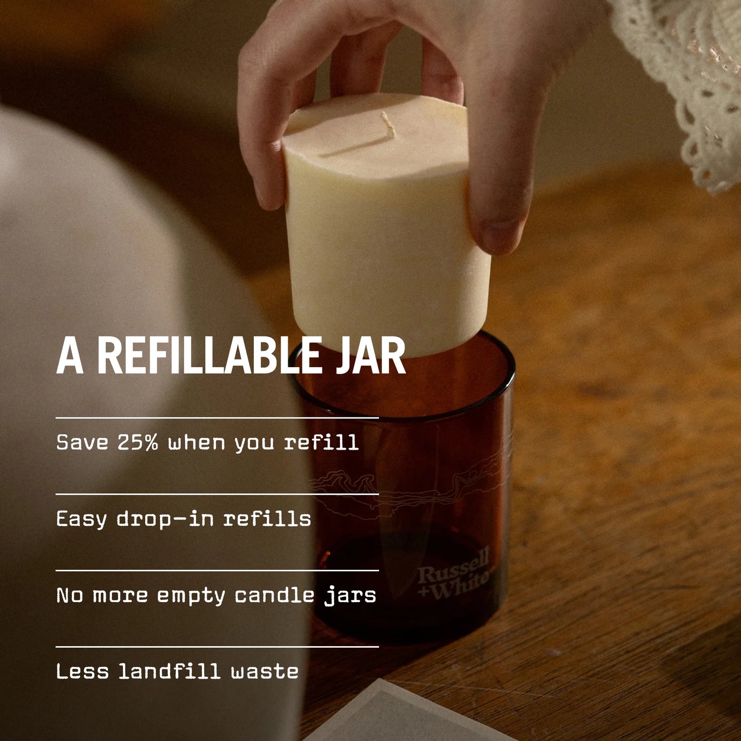 Sugi Scented Candle Refill