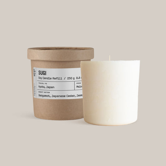 Sugi Scented Candle Refill