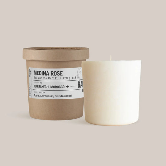 Medina Rose Scented Candle Refill