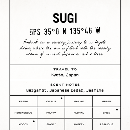 Sugi Scented Candle Refill