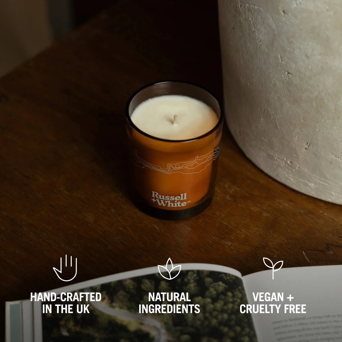Udps Rasel Scent Passport™ Candle Subscription | Tomato Leaf Candle | Russell + White